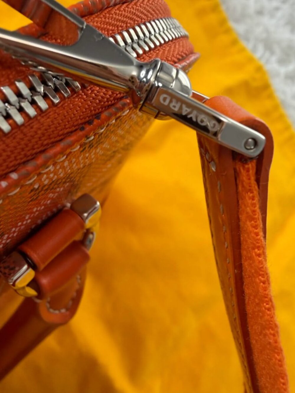 GOYARD Goyardine Mini Vendome in Orange - Picture 4 of 14